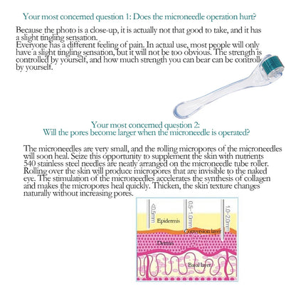 Professional Beauty Derma Roller Micro Face Roll Hair Growth For Skin Facial Hair Beard Scalp Micro Needle Face Roller Skin Care