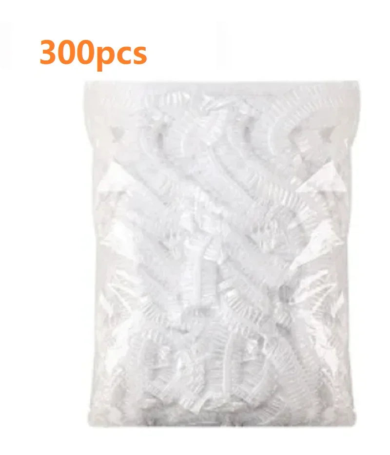 100pcs Disposable Fresh-keeping Cover, Plastic Food Storage Covers, Reusable Bowl Covers Stretch Lids, Elastic Cover Bag