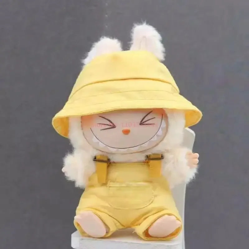 Labubu V1 V2 Generation Labubu Baby Clothes Printed Casual Hoodies Trendy Brand Cardigans, Fisherman Hats, Overalls Ornament ﻿