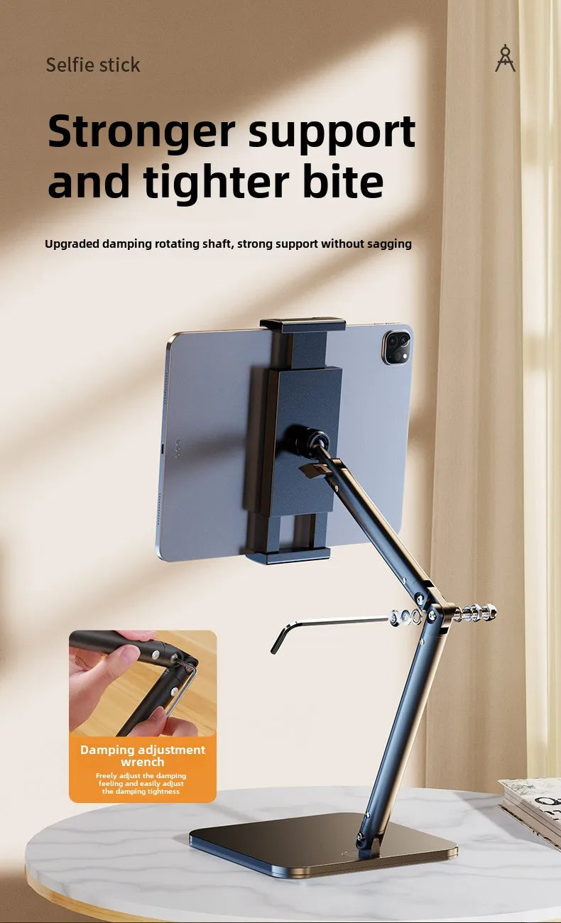 Tablet Stand For Ipad, Adjustable Tablet Holder, For Compatible 4-13in Ipad,surface, Kindle,tablets,portable Monitors And More