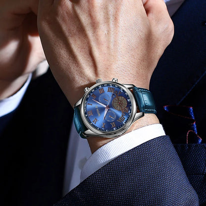 New 2023wokai business watch Quartz sports watch leisure belt men's watch men's watch