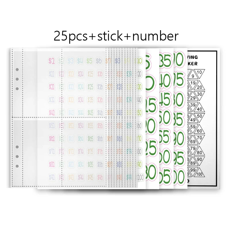 100 Envelope Cash Savings Challenge, Saving Challenge Envelop Book, Budget Envelope Financial Assistant, A5 Size Cash Binder