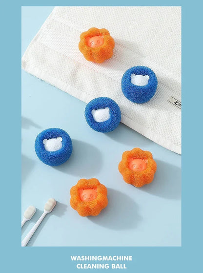 Laundry Balls Pet Hair Collector for Washing Machine Reusable Laundry Lint Catcher Removes Lint From Clothes Pet Cat Accessories