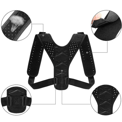 Posture Corrector For Women Men Adjustables Back Brace For Posture Support Breathable Effective Comfort Upper Back Straightener