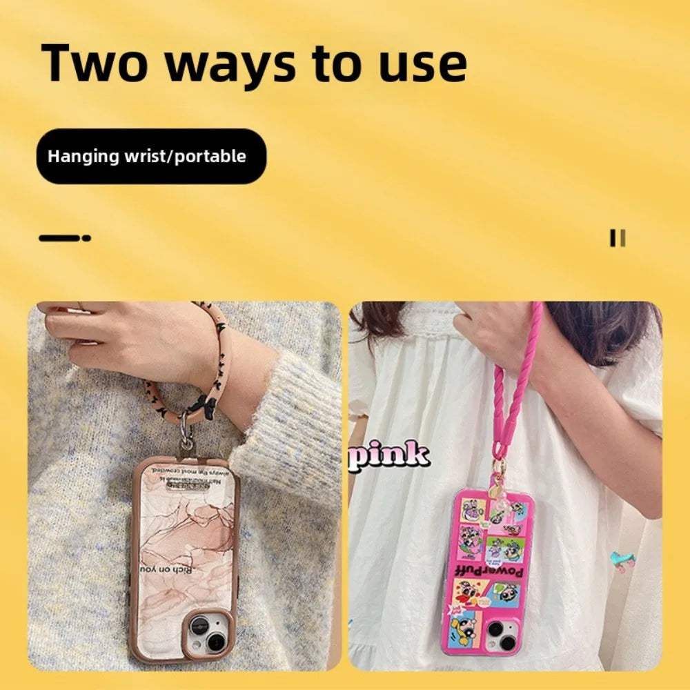 Luminous Bear Silicone Mobile Phone Lanyard Round Soft Ring Mobile Phone Chain Silicone Wrist Anti-loss Mobile Phone Lanyard