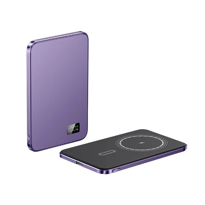 Wireless Magnetic Power Bank 10000mAh External Battery Mini PowerBank with Digital for Magsafe IPhone 15 14 13 12 11 Poverbank