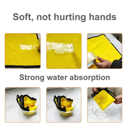1/2/6 Pack Car Cleaning Cloth Professional Cleaning Car Wiping Microfiber Towel Car Wash Towel Accessories