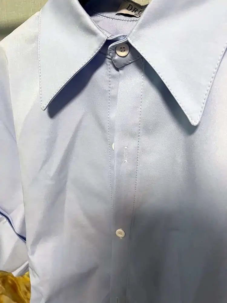 LUZHEN Niche Design Stylish Short Sleeve Shirts Original Fashion Elegant Handsome Korean Clothing Men Casual Blouses Tops LZ4028