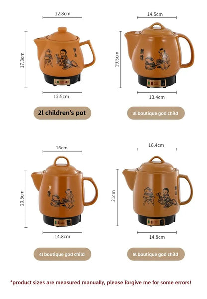 Shanyoujia Ceramic One-Piece Electrochemical Health Pot Automatic Boiling Medicine Pot Insulated Electric Heating Pharmacy Pot