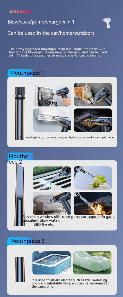 50000RPM Car Vacuum Cleaner Handheld Powerful Pump Mini Cordless Cleaner Super Strong Robot Wireless Vacuum Cleaner And Blower