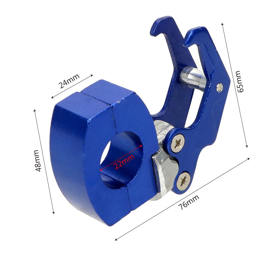 Helmet Claw Hook Motorcycle Holder For Bike bicycle Storage Bag Aluminum Clips Luggage Hanger Moto Fasteners On Handlebar 22mm