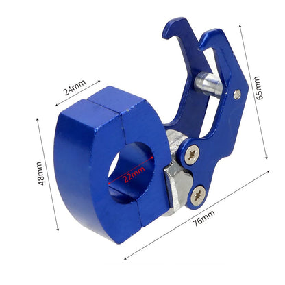 Helmet Claw Hook Motorcycle Holder For Bike bicycle Storage Bag Aluminum Clips Luggage Hanger Moto Fasteners On Handlebar 22mm