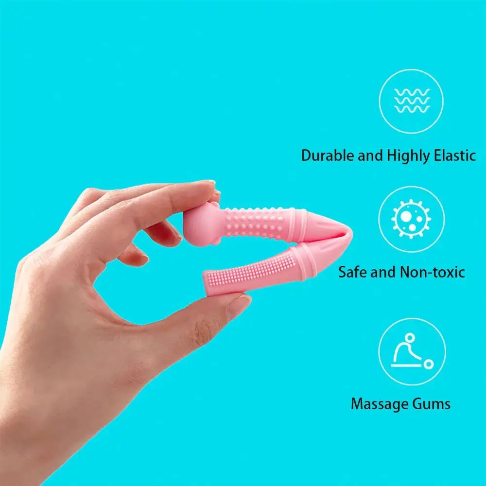 High Quality Silicone Baby Teether Soft Safe Baby Molars No Deformation Food Grade Chewing Toys