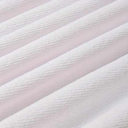 Blue - White Stripes Beach TowelMicrofiber terry bath towels for yoga, travel, swimming, fitness and camping