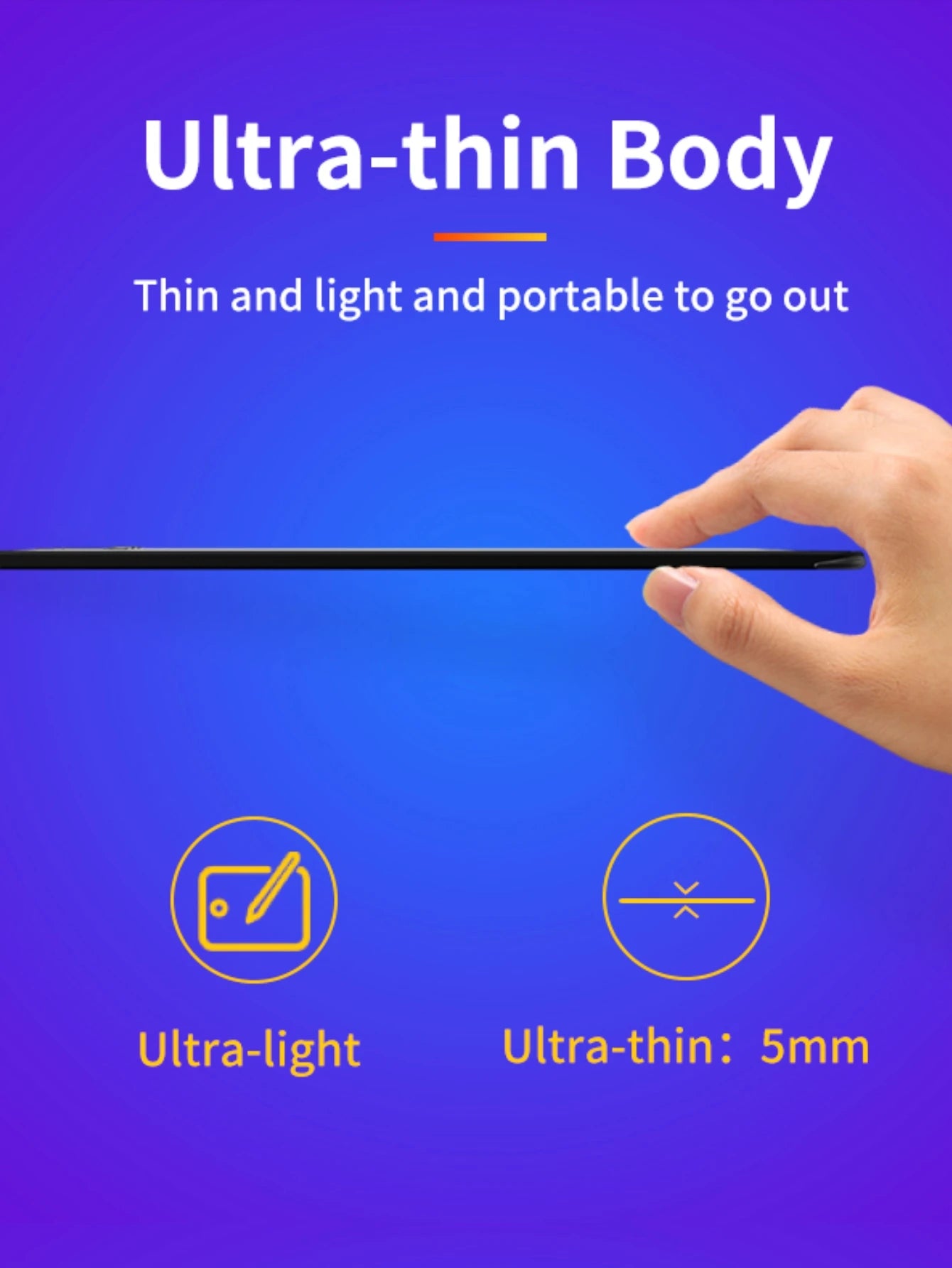 2025 Graphics Drawing Tablet Ultra-thin Art Creation Sketch Digital Tablet with Battery-free Stylus 8192 Levels Pressure