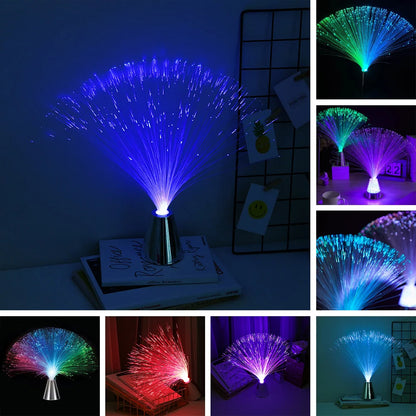 LED Fiber Light Colorful Optic Lamp Party Energy-Saving LED Night Light Atmosphere Lamp Wedding Party Decorative Light