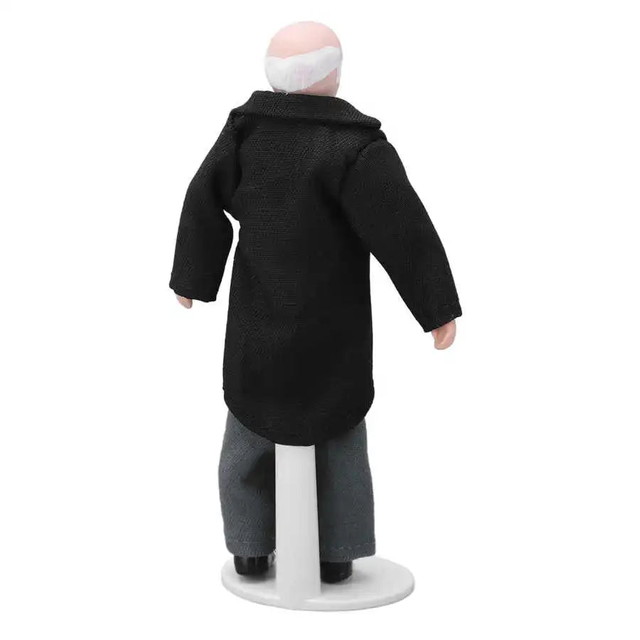 Doll House Servant 1:12 Doll House Miniature Turnable Ceramic Victorian Servant Toy Decoration with Stand