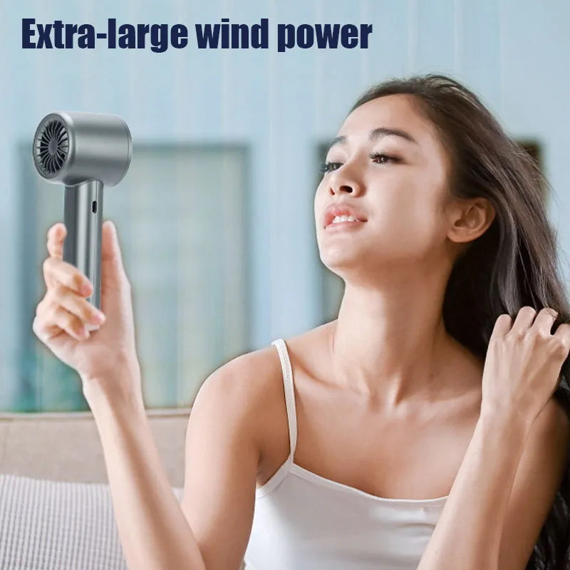 Handheld Fan Portable Small Fan USB Rechargeable Battery Fan Cooling USB Hand Fan Personal Highspeed Fans