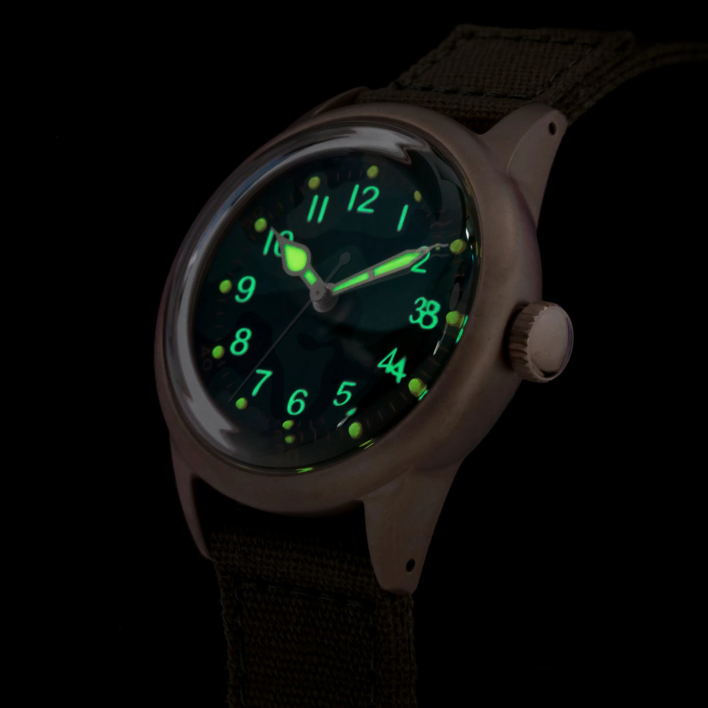【SHY035】THORN Watch CuSn8 Tin Bronze Watch 36mm Diameter WWII Military Watch Retro Watch Trendy Men's Watch NH35 Movement