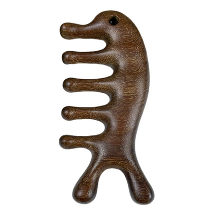 Scalp Relax Meridian Massage Comb Anti-static Blood Circulation Sandalwood Hair Comb Smooth Hair Comfortable Head Massage Comb