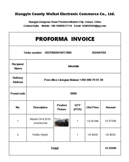 CX-8 2019 accessories