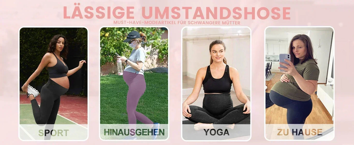 Maternity Leggings Spring, Summer and Autumn New Outer Wear Fashion Sports Yoga Shark Pants Special Belly Support Pregnant Women