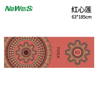 Portable anti-slip Printing Yoga Mat Spread Towels Absorb Sweat Fitness Yoga Towel Yoga Mat Yoga Towel Cooling Towel Ice Towel
