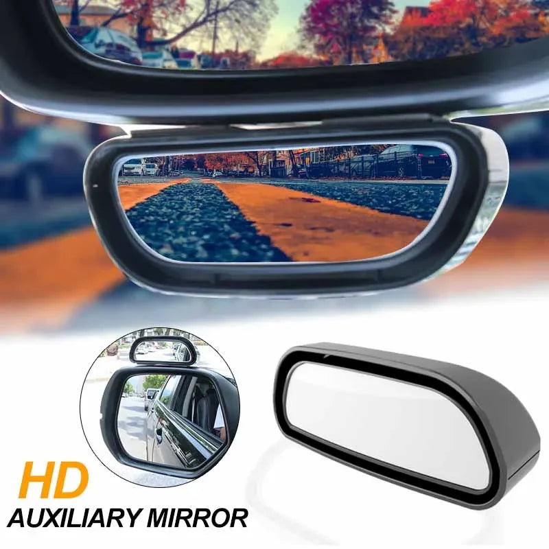 Car Mirror 360 Degree Adjustable Wide Angle Side Rear Mirrors Blind Spot Convex Mirrors for Parking Auxiliary Rear View Mirror