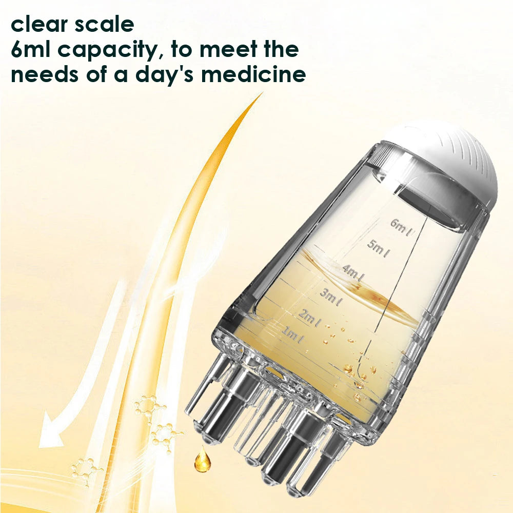 Scalp Applicator Liquid Comb for Hair Scalp Treatment Essential Oil Guiding Massager Brush Hair Growth Serum Oil Apply Device