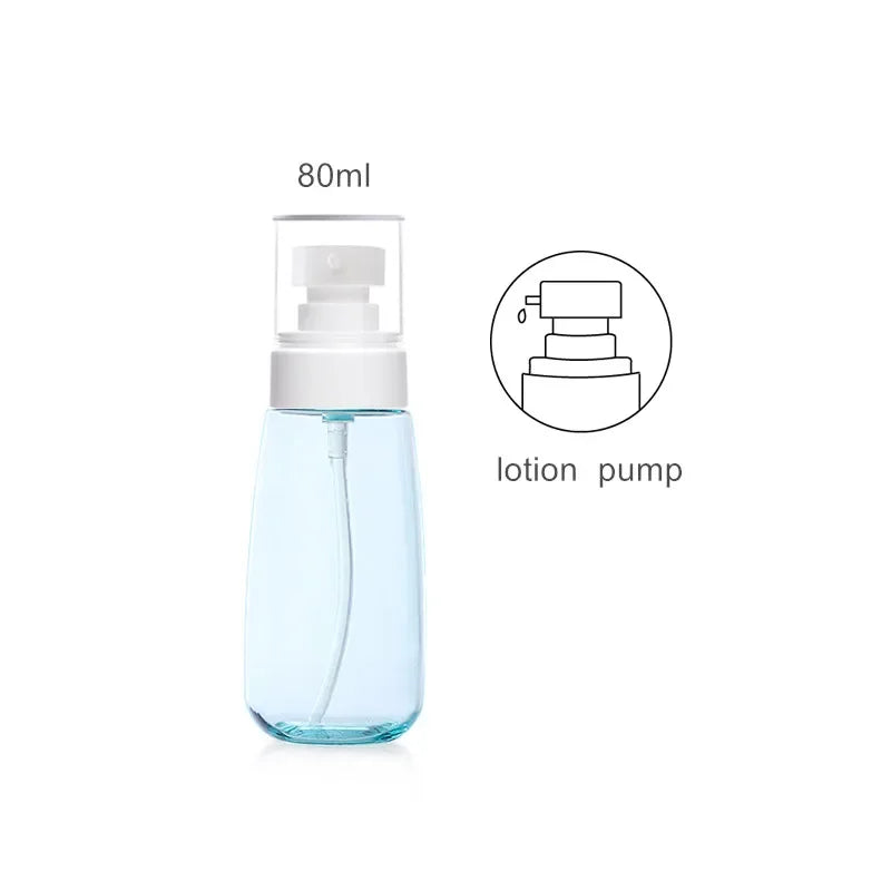 30ml 60ml 100ml UPG Fine Mist Spray Bottle Plastic Bottl Lotion Pump Travel Perfume Water Bottles Refill