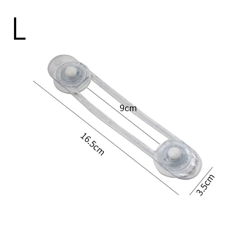 Transparent Strap Baby Safety Cabinet Lock Children Kids Finger Protection Cabinet Refrigerator Door Lock Buckle Anti-pinch Lock