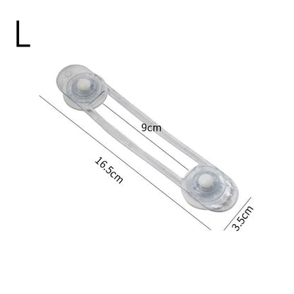 Transparent Strap Baby Safety Cabinet Lock Children Kids Finger Protection Cabinet Refrigerator Door Lock Buckle Anti-pinch Lock