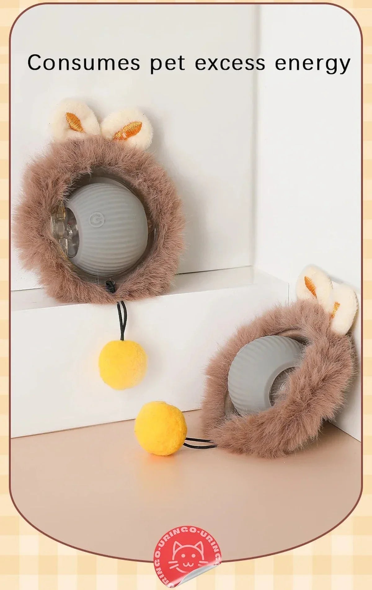 Interactive Cat Toy with 3 Modes New Cat Interactive Ball Toy  Auto on/Off Motion Activated Fun Hide & Seek Game for Cats Dogs