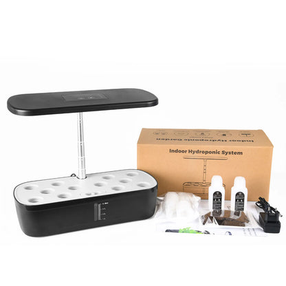 Smart Indoor Hydroponic Garden With 12 Pods, 24W LED Grow Light, Automatic Watering System For Herbs Vegetables Flower Growing