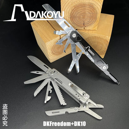 DAKOYU Outdoor Multifunctional Folding Multifunctional Tools Camping Equipment Portable EDC Detachable Large Scissors