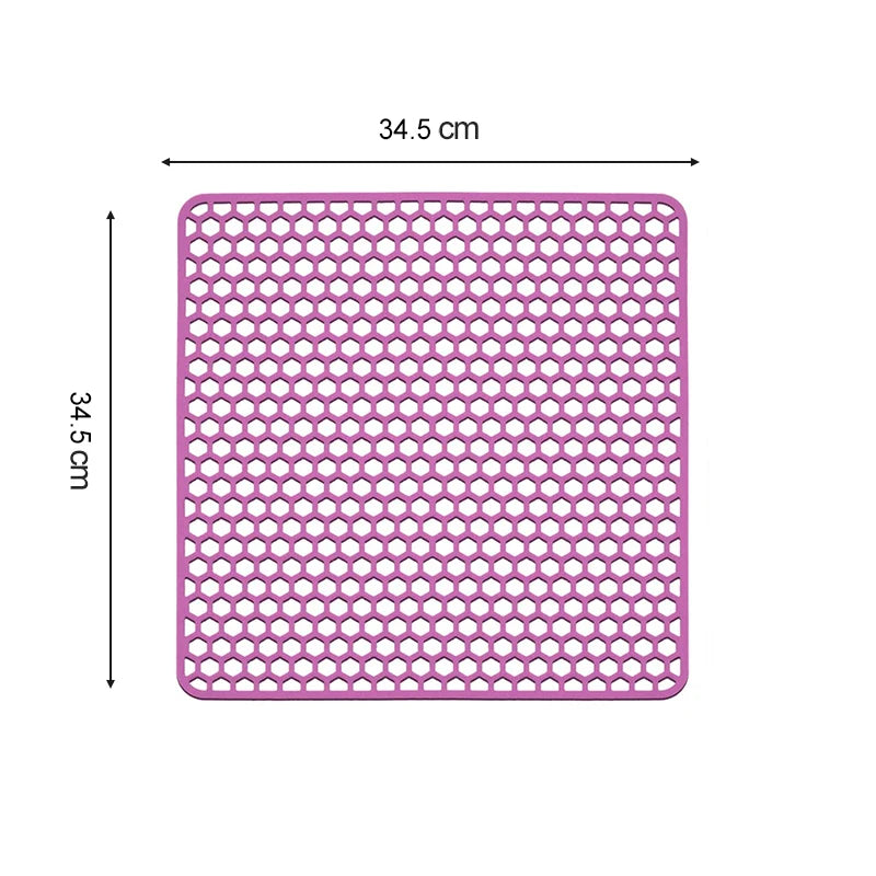 Sink Protectors for Kitchen Sink,Sink Mat,Grid Silicone Kitchen Sink Mat for Bottom of Stainless Steel Sink,Heat resistant mat