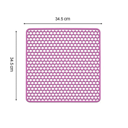 Silicone Sink Mat Sink Protectors for Kitchen Sink, Sink Mat Grid Non-Slip Folding Sink for Bottom of Farmhouse Porcelain Sink