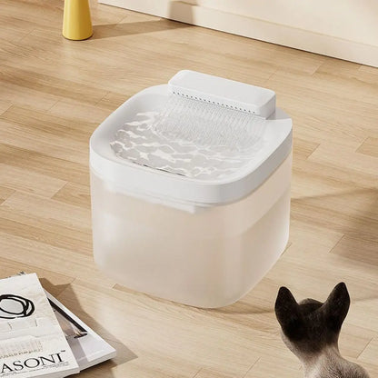 Automatic Pet Water Fountain Square Circulation Filtering Dog Water Dispenser Large Capacity Plastic Cat Water Drinker Home