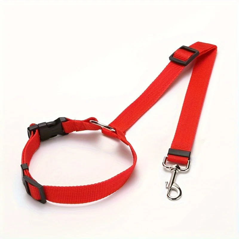 Secure Your Pet in the Car with This Adjustable Harness & Seat Belt Lead Leash!