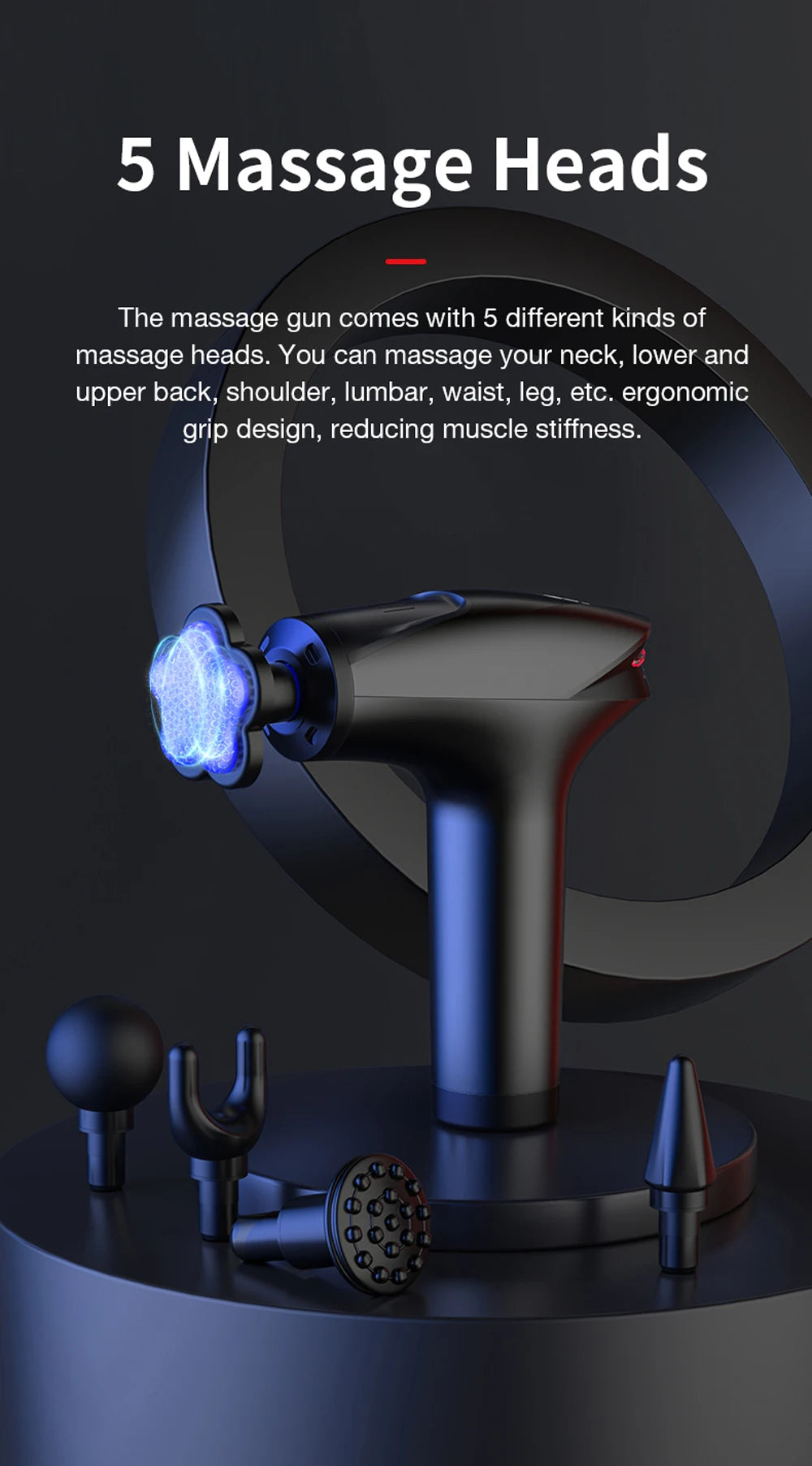 Portable Massage Gun Percussion Pistol Massager Professional Deep Muscle Massager For Body Neck Back Relaxation Fitness Slimming