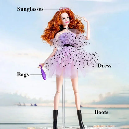 Fashion Doll Party Clothes Casual Wears Elegant PU Leather Coat 10 Styles Princess Windcoat Skirt 11.5