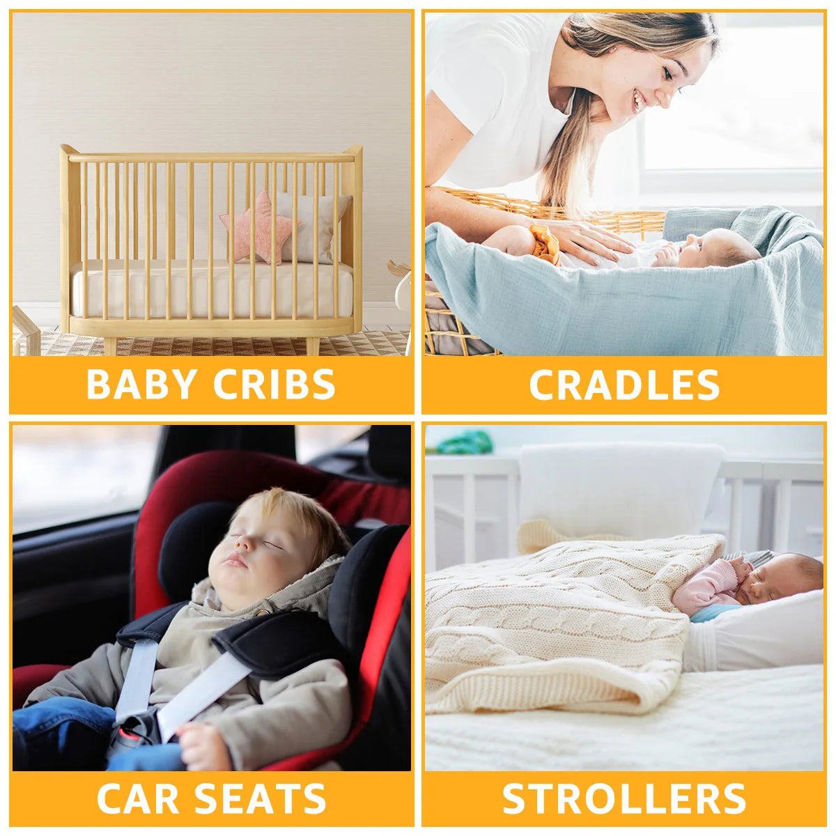 Baby Mobile Music Box Crib Mobile Motor with 3 Modes Volume Adjustable 35 Lullabies Baby Mobile Music Box for Bassinet