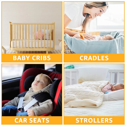 Baby Mobile Music Box Crib Mobile Motor with 3 Modes Volume Adjustable 35 Lullabies Baby Mobile Music Box for Bassinet