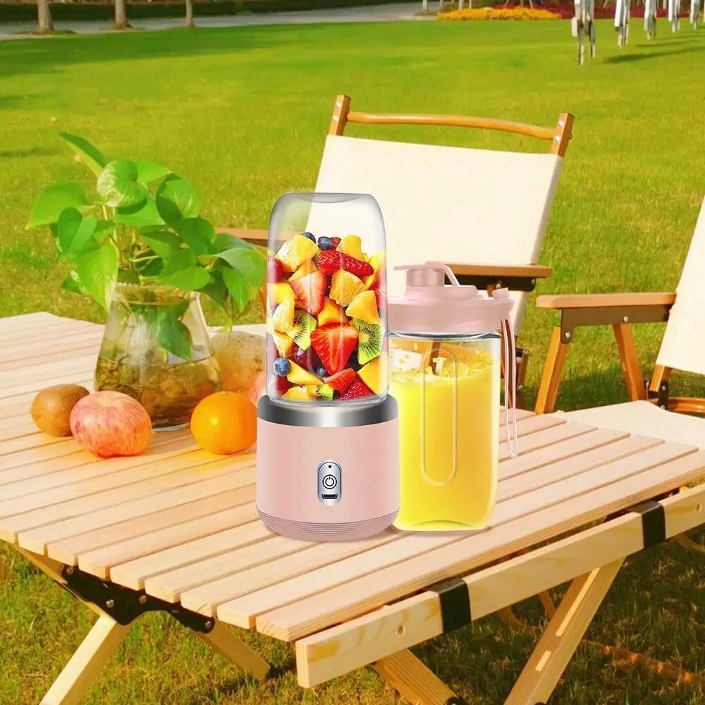 Personal Blender for Shakes Smoothies, 400ml Portable 2 Cups with Lids High-Speed Mixer for Juices Kitchen tools Baby Food