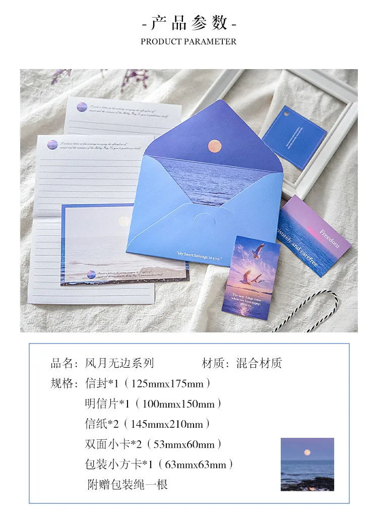 Stationary Paper and Envelopes Set Stationary Set for Women Girls and Men Boys Cute Stationary Writing Stationery Paper