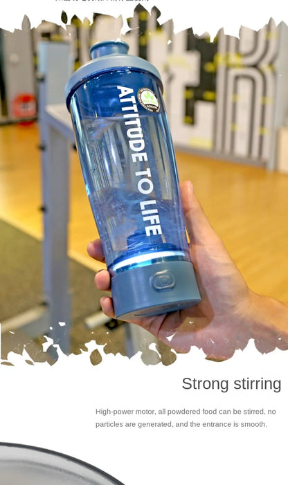Electric Protein Shaker Bottle, USB Rechargeable Blender Bottles, BPA Free, Tritan Portable Blender Cup, 650ml