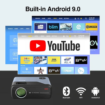 ProjectorMobile LCD Projector With Bluetooth Projectors With Speaker