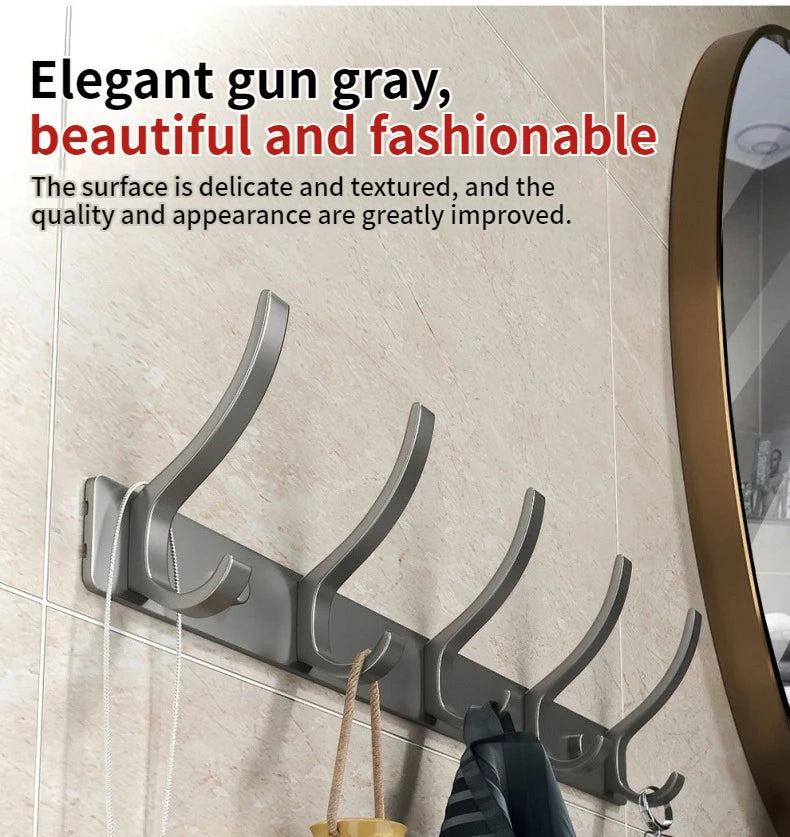 no drill Door Behind Hook Storage Wall Hanging Clothes Hanger Coat Hook Punch-free Hanger Bedroom Organizer Storage Kitchen Acce