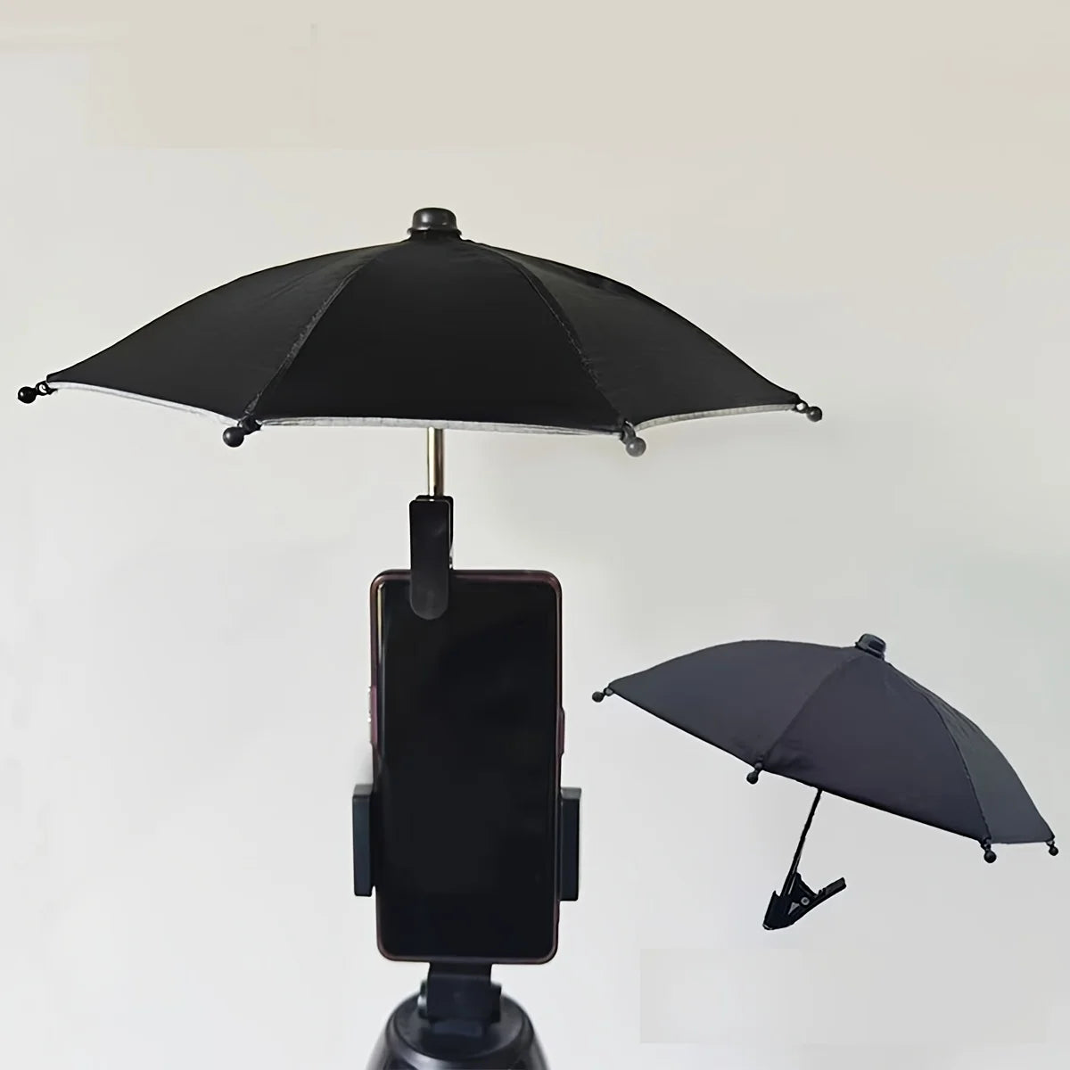 Mobile Phone Holder Sunscreen Umbrella Clip Outdoor Mobile Phone Fixed Umbrella Rain Parasol Mobile Phone Anti-Reflective