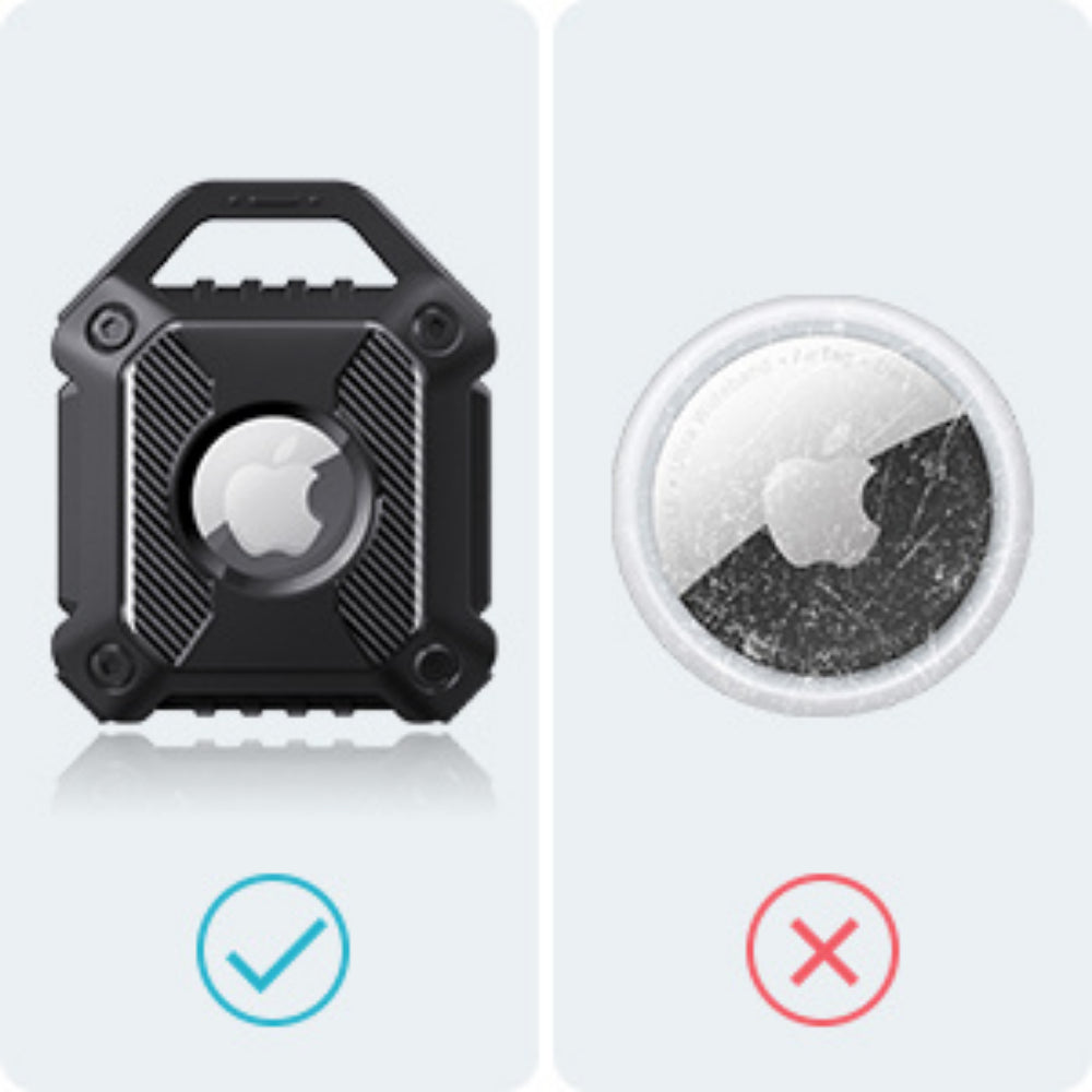 Waterproof Airtag Keychain Holder Case,Screw Full Cover Compatible with Apple AirTag Tracker Key Ring